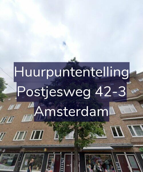 Foto gevel Huurpuntentelling voor Postjesweg 42-3, Amsterdam