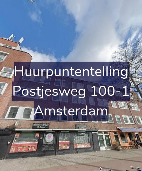 Foto gevel Huurpuntentelling voor Postjesweg 100-1, Amsterdam