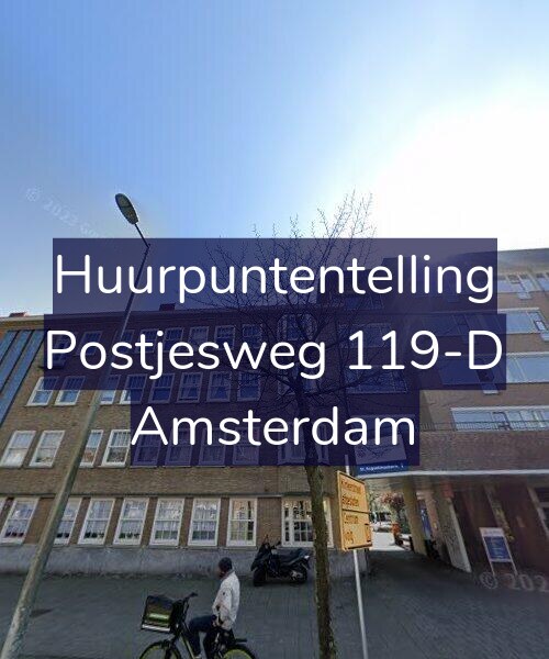 Foto gevel Huurpuntentelling voor Postjesweg 119-D, Amsterdam