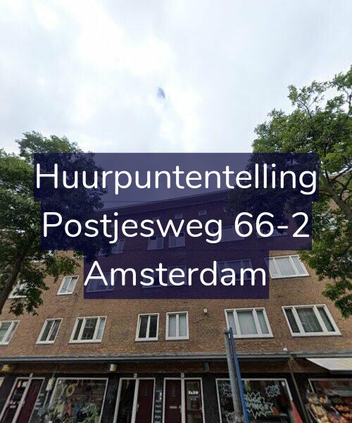 Foto gevel Huurpuntentelling voor Postjesweg 66-2, Amsterdam