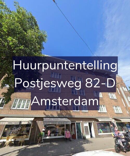 Foto gevel Huurpuntentelling voor Postjesweg 82-D, Amsterdam