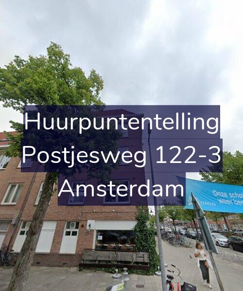 Foto gevel Huurpuntentelling voor Postjesweg 122-3, Amsterdam