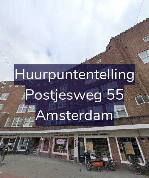 Foto gevel Huurpuntentelling voor Postjesweg 55, Amsterdam
