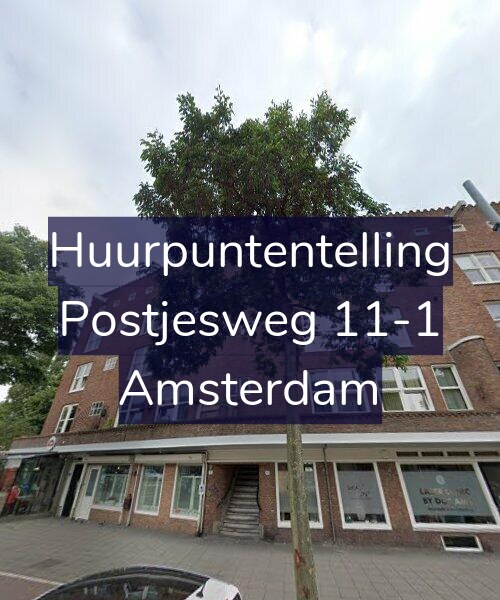 Foto gevel Huurpuntentelling voor Postjesweg 11-1, Amsterdam