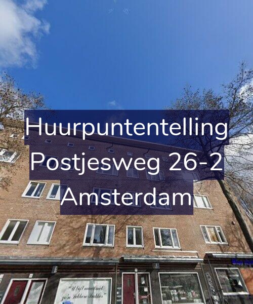 Foto gevel Huurpuntentelling voor Postjesweg 26-2, Amsterdam