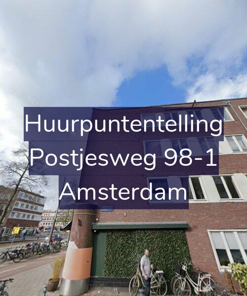Foto gevel Huurpuntentelling voor Postjesweg 98-1, Amsterdam