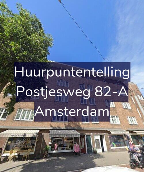 Foto gevel Huurpuntentelling voor Postjesweg 82-A, Amsterdam