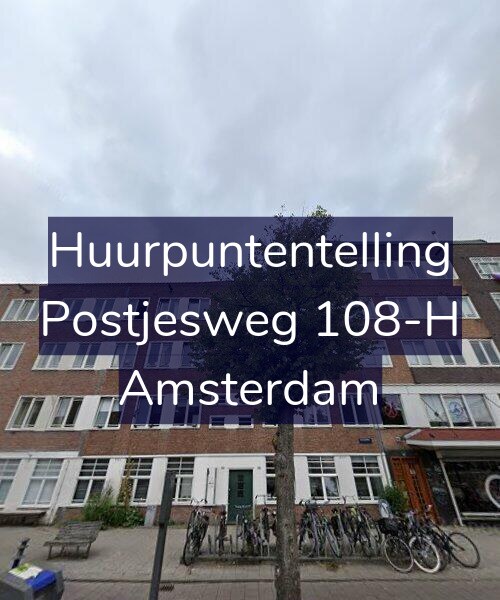 Foto gevel Huurpuntentelling voor Postjesweg 108-H, Amsterdam