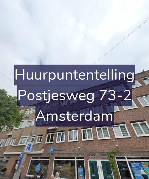 Foto gevel Huurpuntentelling voor Postjesweg 73-2, Amsterdam