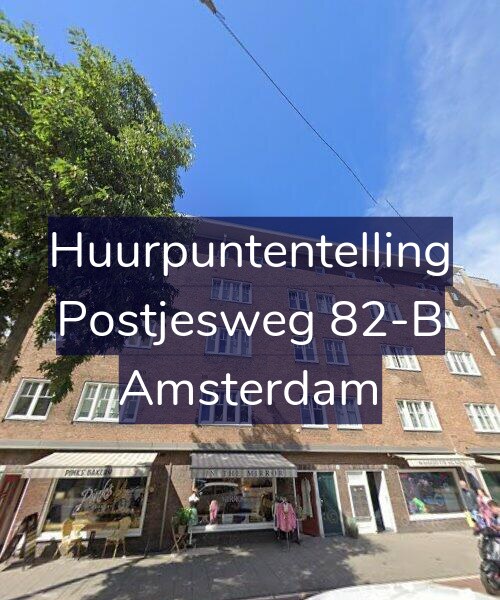 Foto gevel Huurpuntentelling voor Postjesweg 82-B, Amsterdam