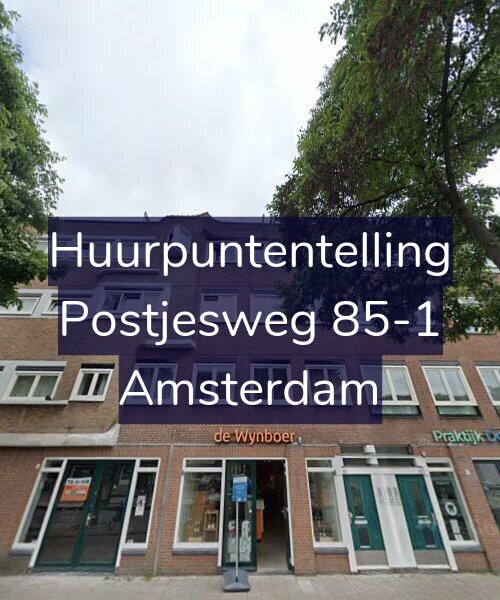 Foto gevel Huurpuntentelling voor Postjesweg 85-1, Amsterdam