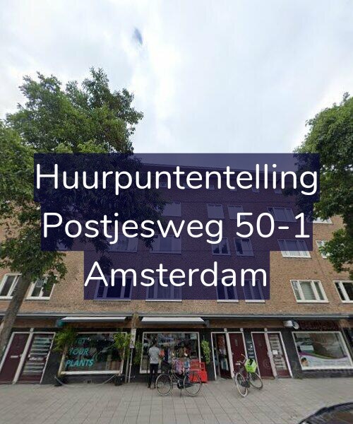 Foto gevel Huurpuntentelling voor Postjesweg 50-1, Amsterdam