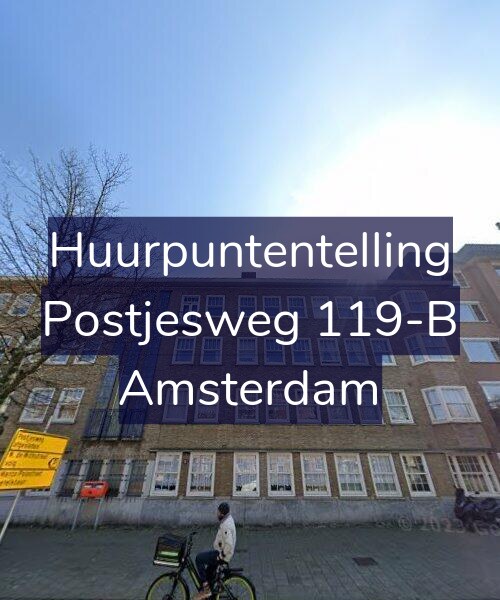 Foto gevel Huurpuntentelling voor Postjesweg 119-B, Amsterdam