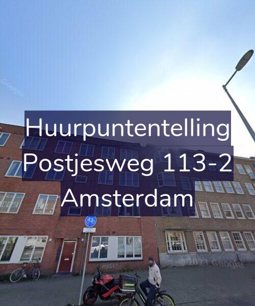 Foto gevel Huurpuntentelling voor Postjesweg 113-2, Amsterdam