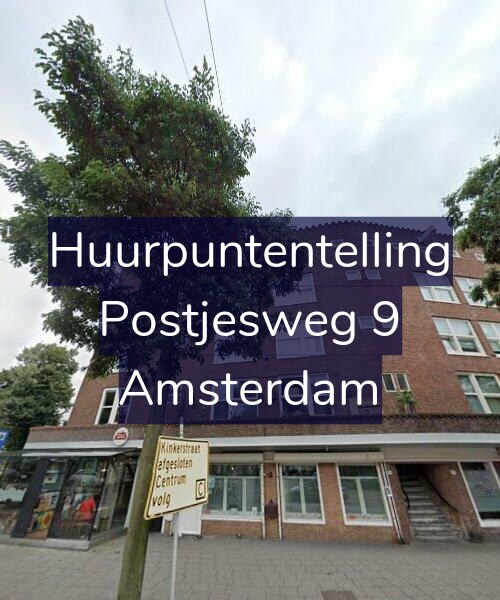 Foto gevel Huurpuntentelling voor Postjesweg 9, Amsterdam