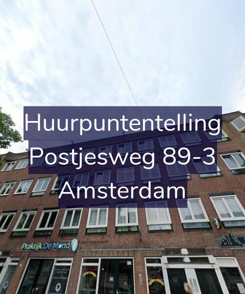 Foto gevel Huurpuntentelling voor Postjesweg 89-3, Amsterdam