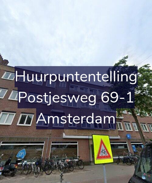Foto gevel Huurpuntentelling voor Postjesweg 69-1, Amsterdam