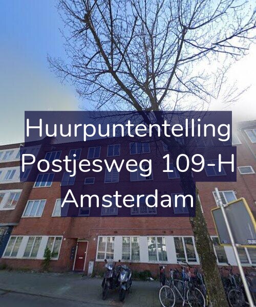 Foto gevel Huurpuntentelling voor Postjesweg 109-H, Amsterdam
