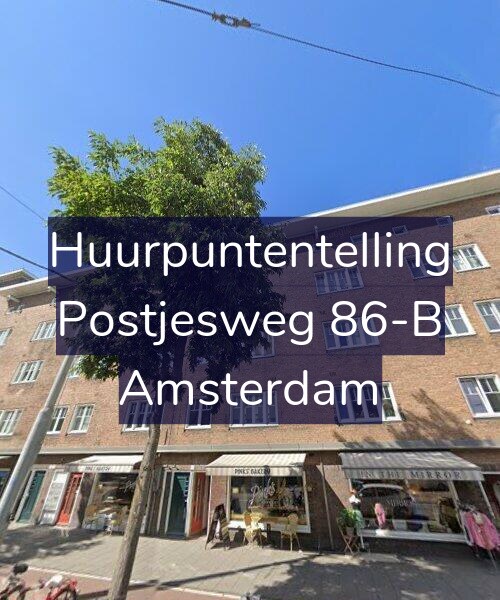 Foto gevel Huurpuntentelling voor Postjesweg 86-B, Amsterdam