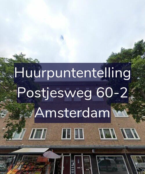 Foto gevel Huurpuntentelling voor Postjesweg 60-2, Amsterdam