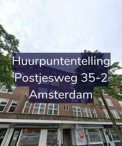 Foto gevel Huurpuntentelling voor Postjesweg 35-2, Amsterdam