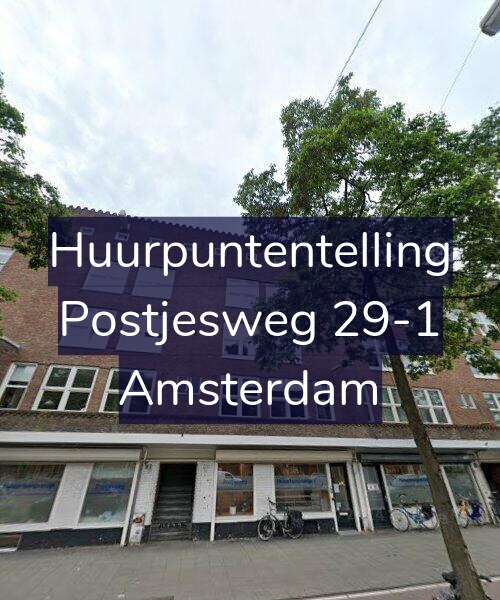 Foto gevel Huurpuntentelling voor Postjesweg 29-1, Amsterdam