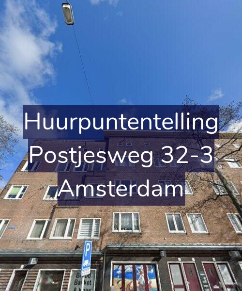 Foto gevel Huurpuntentelling voor Postjesweg 32-3, Amsterdam