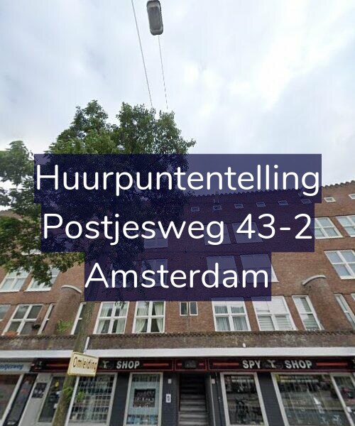 Foto gevel Huurpuntentelling voor Postjesweg 43-2, Amsterdam