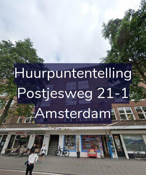Foto gevel Huurpuntentelling voor Postjesweg 21-1, Amsterdam