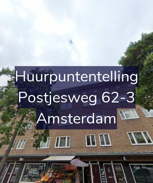 Foto gevel Huurpuntentelling voor Postjesweg 62-3, Amsterdam