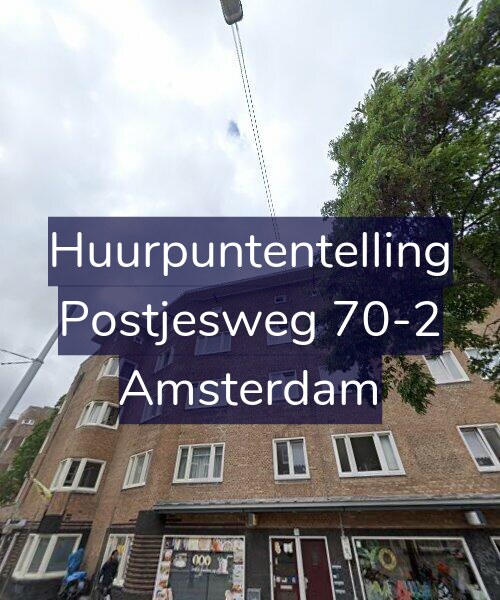 Foto gevel Huurpuntentelling voor Postjesweg 70-2, Amsterdam