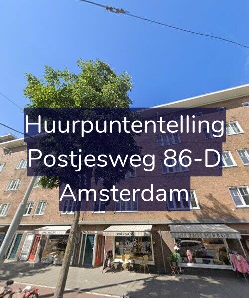 Foto gevel Huurpuntentelling voor Postjesweg 86-D, Amsterdam