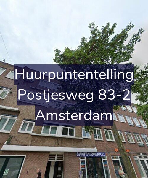Foto gevel Huurpuntentelling voor Postjesweg 83-2, Amsterdam