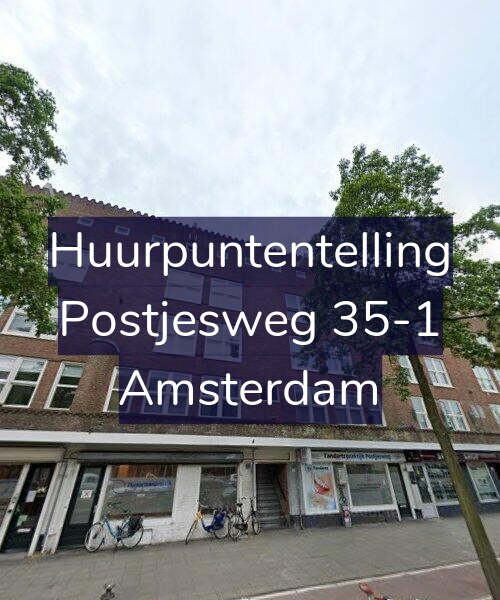 Foto gevel Huurpuntentelling voor Postjesweg 35-1, Amsterdam