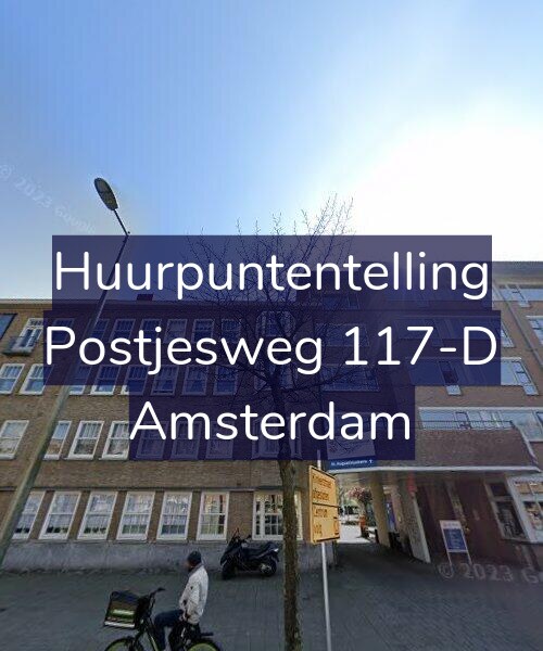 Foto gevel Huurpuntentelling voor Postjesweg 117-D, Amsterdam