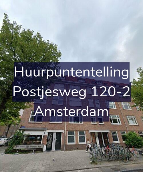 Foto gevel Huurpuntentelling voor Postjesweg 120-2, Amsterdam