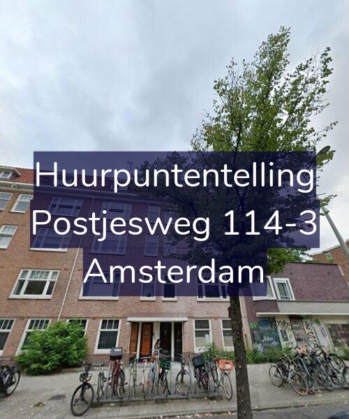 Foto gevel Huurpuntentelling voor Postjesweg 114-3, Amsterdam