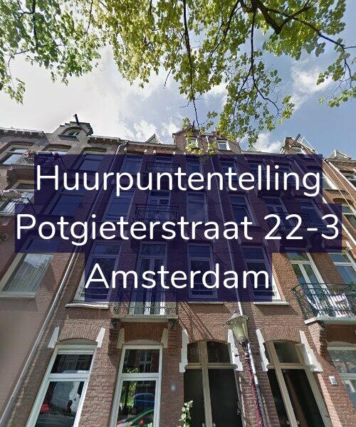 Foto gevel Huurpuntentelling voor Potgieterstraat 22-3, Amsterdam