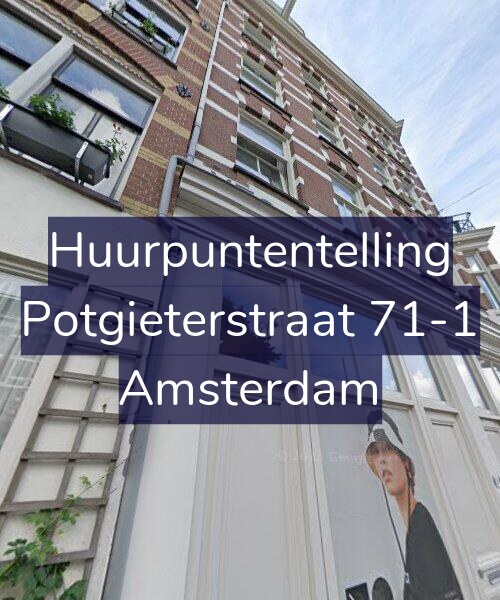 Foto gevel Huurpuntentelling voor Potgieterstraat 71-1, Amsterdam