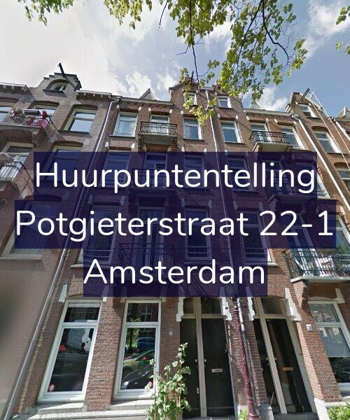 Foto gevel Huurpuntentelling voor Potgieterstraat 22-1, Amsterdam