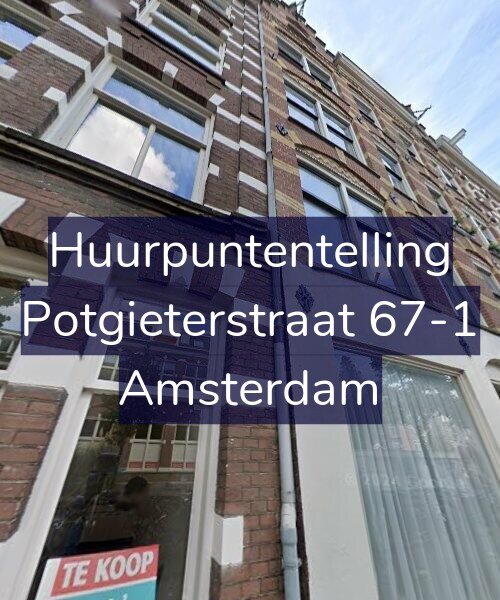 Foto gevel Huurpuntentelling voor Potgieterstraat 67-1, Amsterdam
