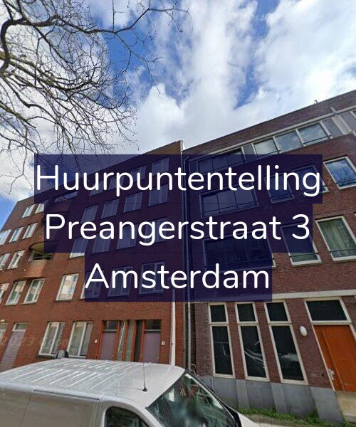 Foto gevel Huurpuntentelling voor Preangerstraat 3, Amsterdam