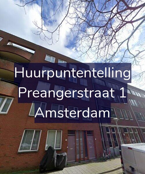 Foto gevel Huurpuntentelling voor Preangerstraat 1, Amsterdam