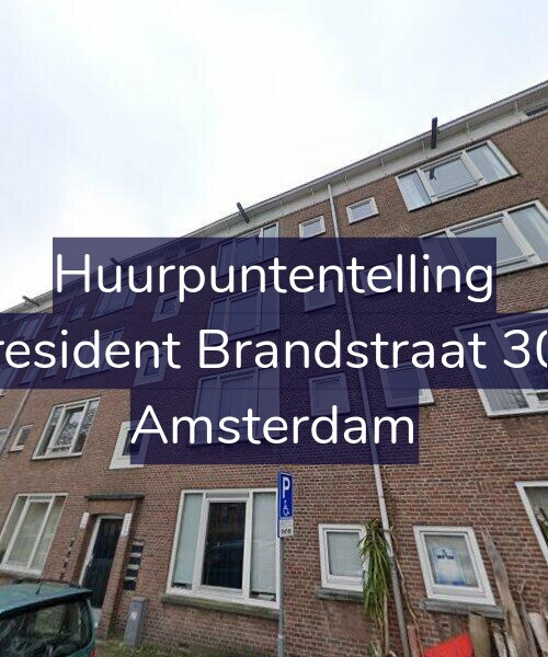 Foto gevel Huurpuntentelling voor President Brandstraat 304, Amsterdam