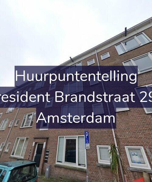 Foto gevel Huurpuntentelling voor President Brandstraat 298, Amsterdam