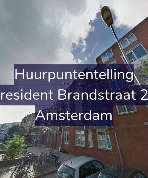 Foto gevel Huurpuntentelling voor President Brandstraat 28, Amsterdam