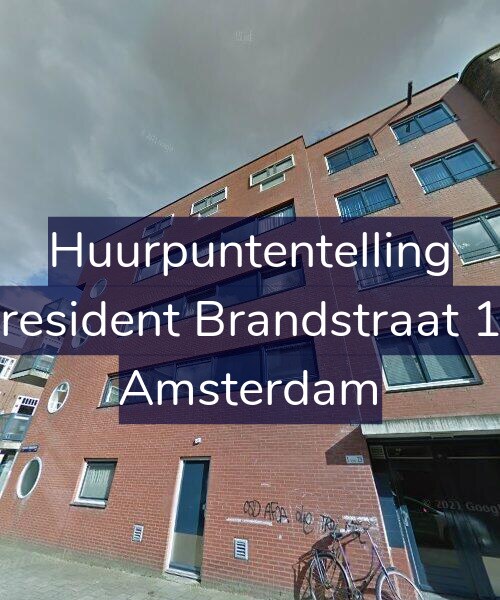 Foto gevel Huurpuntentelling voor President Brandstraat 13, Amsterdam