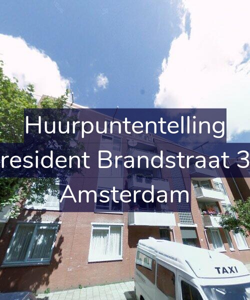 Foto gevel Huurpuntentelling voor President Brandstraat 38, Amsterdam