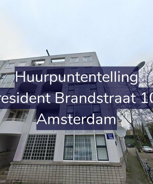 Foto gevel Huurpuntentelling voor President Brandstraat 102, Amsterdam