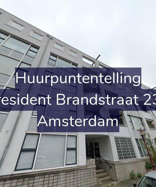 Foto gevel Huurpuntentelling voor President Brandstraat 234, Amsterdam
